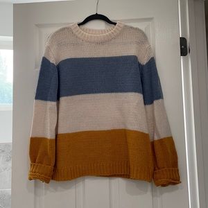 Color block sweater